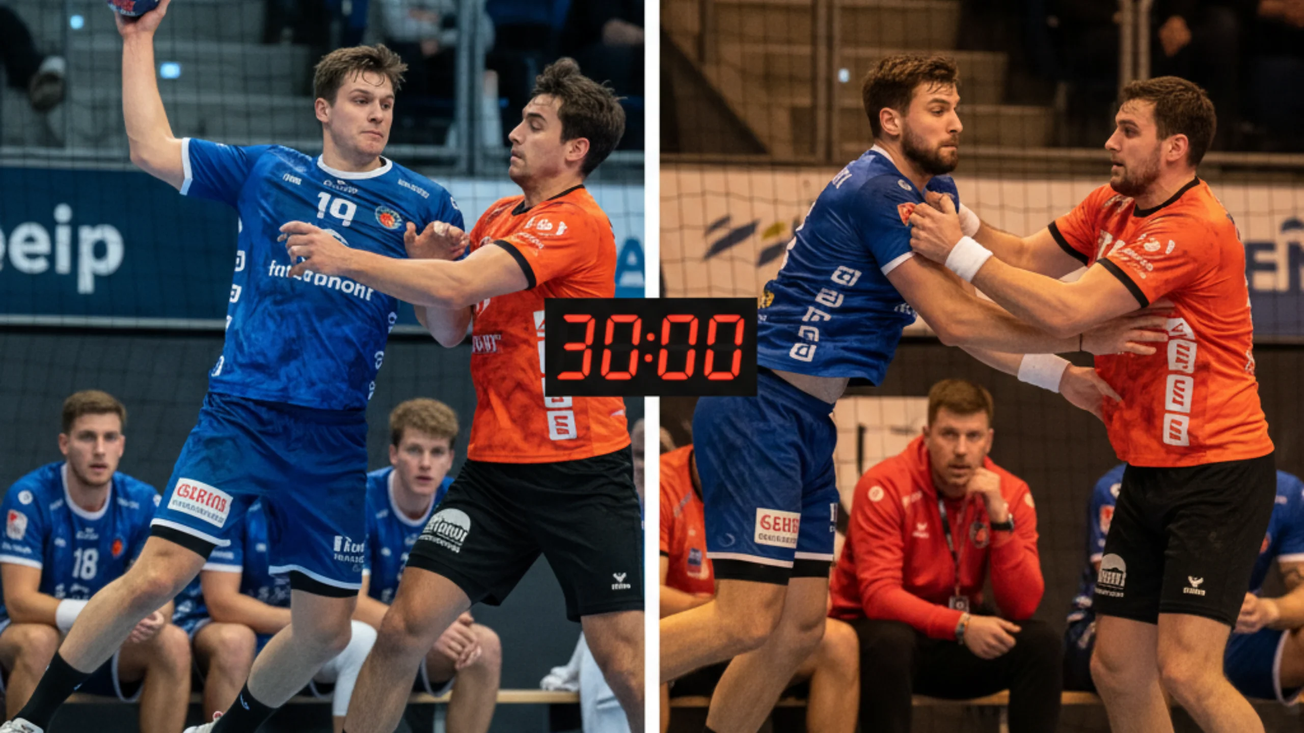 Halbzeitkonzept im Handball mit Vergleich der ersten und zweiten Spielhälfte